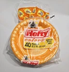 Vintage Hefty 1993 Halloween Harvest Orange Plates Pack Of 40 Nos 7/8" Open. Price: $25.00.