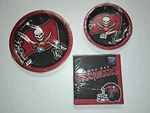 Nfl Tampa Bay Buccaneers Paper 18 9" Plates, 7" & 36 Napkins Set New. Price: $18.99.