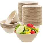 100 Pack 8OZ Compostable Paper Bowls,heavy-duty Disposable Natural Bagasse Bo... New. Price: $14.27.