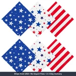 48 Pack Patriotic American Flag Paper Napkins 6 5IN 3 Ply Disposable Party With New. Price: $17.50.