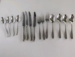 15 Pcs Towle Living Alpine 18/0 Stainless Flatware Lot Forks Spoons Knives Used. Price: $12.00.