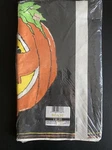 Vtg Beach Paper Halloween Tablecloth Jack O'lantern Pumpkins 54" X 96" New Usa!. Price: $14.99.