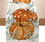 Onfaon Fall Decorations For Home, Table Runner 13X72 Inch, Pumpkins Eucalyp New. Price: $14.99.