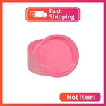 Ottin Valentine's Day Hot Pink Paper Dessert Plates 7'' Disposable Appetize Cake New. Price: $15.57.