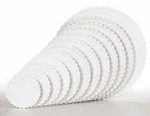 New Wilton Decorator Preferred Scalloped Separator Plates, Sizes From 7"-16". Price: $15.25.