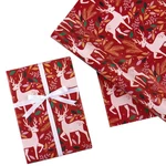 Wrapaholic Christmas Wrapping Paper Roll (pack Of 1), Red,reindeer & Leaf New. Price: $15.43.