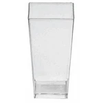 Mini Disposable Dessert Tasting Bowl Plastic - 5/8"SQ X 3 1/4"H 200 Per Case New. Price: $242.00.