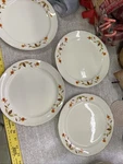 Set 4 Hall Superior China Jewel Tea Autumn Leaf 9" Lunch/salad Plates Vintage Used. Price: $35.00.
