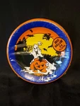 Vintage Set Of 24 Halloween Party 7" Paper Plates New Ghost Pumpkin Cleo Brand. Price: $20.00.