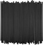 250 Count 7.75" High Black Straws, Disposable Plastic Drinking - New. Price: $18.98.