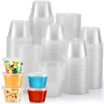Vitever 240 Sets - Oz Portion Cups With Lids, Small Plastic Clear New. Price: $31.52.