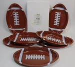 Football Shaped Party Plastic Plates Disposable Game Day Super Bowl Parties 12PC Open. Price: $14.99.