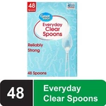 Great Value Everyday Kitchen Disposable Plastic Picnic Spoons Clear 48 Count New. Price: $12.00.