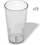 72 Carlisle 521607 Stackable San Plastic Oz. Clear Tumbler New. Price: $129.99.