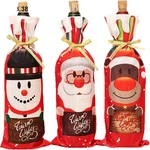 Hiflyer 3 Pack Christmas Wine Bottle Cover Dress Up New. Price: $8.07.