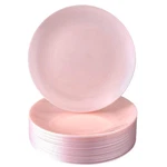 Silver Spoons Disposable Plastic Dessert Plates Opulence Blush 10 Pc - 7.5&# New. Price: $16.42.