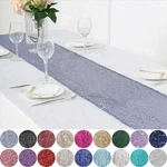 12" X 108" Sequined Sparkly Table Runner Wedding Party Catering Banquet Linens New. Price: $13.10.