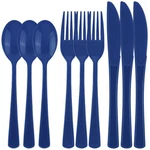 Kochorie 300 Pieces Graduation Dark Blue Plastic Silverware Heavy Duty Plasti... New. Price: $46.46.