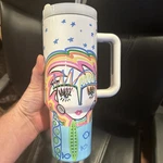 Windy Connor 40 Oz Tumbler Cup +straw Surf Side Chica Insulated Art Design New. Price: $49.99.