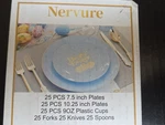 Nervure Easter Disposable Dinnerware Plates Knives Spoons Forks New. Price: $12.50.