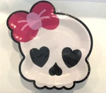 12 Ct Monster High Dessert Plates Skull Birthday Party Halloween Supplies New. Price: $5.00.