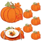 Yingzhao 6 Pcs Thanksgiving Fall Pumpkin Placemats Autumn Harvest Orange Tabl... New. Price: $26.49.