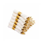 N9R 75 Pack Pre Rolled Gold Plastic Cutlery Set, Wrapped Silverware S... New. Price: $62.84.