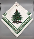 Spode Christmas Tree Cloth Dinner Napkins Set Of 2 Pre-owned. Price: $10.79.
