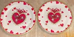 Valentines Contempo Plastic Coated Paper Plates Heart Dove 2PK New 16P. Price: $9.49.