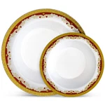 Laura Stein Designer Dinnerware Set 32 Disposable Plastic Party Bowls Whi... New. Price: $29.98.