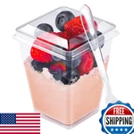 Easercy 50 Pack Oz Plastic Dessert Cups Lids Yogurt Parfait/appetizer New. Price: $25.92.