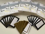Cakewalk Table Place Cards Black White Gold Lot Of 5 Packs 100 Total New. Price: $12.88.