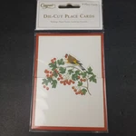Christmas Winter Birds Die-cut Place Cards Caspari Set Of 8 New. Price: $6.99.