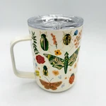 New Corkcicle X Rifle Paper Curio Cream 16OZ Insulated Coffee Mug With Lid. Price: $30.00.