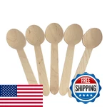 1000 Count Kingseal Disposable Birch Wood Cutlery Spoons Biodegradable And New. Price: $74.64.