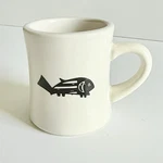 Pipestone Ancient Mimbreno Indian-santa Fe-white Black Fish 10OZ Coffee Mug Cup Used. Price: $24.99.