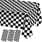 Oigco 3 Pack Black And White Checkered Tablecloths Race Car Theme Fo New. Price: $17.95.