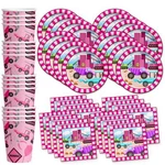 Girl Pink Construction Trucks Birthday Party Supplies Set Plates Napkins Cups Ta New. Price: $24.56.