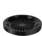10-INCH Reusable Plastic Paper Plate Holders, Picnic Supplies (12 Set Black) New. Price: $21.94.