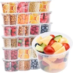 Glotoch 48 Pack 16 Oz. (2 CUPS/1 Pint) Plastic Food And Drink Storage Containers New. Price: $33.27.