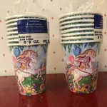 Hot Cold Paper Cups Unicorn Birthday Party Amscan Ct Oz Made In Usa 1980S New. Price: $11.75.
