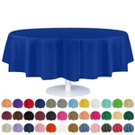 12 Pack Premium Disposable Plastic Tablecloth 84" Inch Decorative Round Table... New. Price: $37.59.