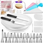 Syntus 65 Pcs Cake Decorating Kit With Stand Turntable, White New. Price: $24.64.