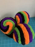 Lot 3 Chunky Yarn Covered Foam Balls Halloween Wreath Tray Table Wall Display New. Price: $13.25.