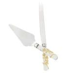 Olivia Riegel Gold Flora 2PC Dessert Serving Set CK2309.NEW Box.. Price: $146.99.