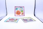 Natures Garden Jennifer Brinley Glass Appetizer Plates Square 7" Set Of 3 Used. Price: $18.59.