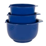 Glad 3 Piece Mixing Bowl Set Blue Nested Non Toxic Bpa Free Dishwasher Safe New. Price: $21.09.