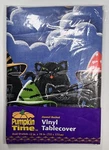 Vintage Pumpkin Time Vinyl Tablecover Halloween Cats Witch Hat Spooky 52 X 70 New. Price: $16.99.