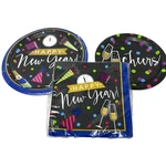 New Years Eve Cheers Happy Cocktail Holiday Party Paper Plates Napkins Serves 8. Price: $10.95.