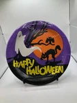 Vtg 1991 Happy Halloween 10.5" Dinner Plates 8-PACK With Ghost Cat Tree Owl New. Price: $9.99.